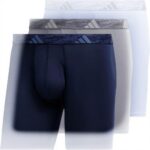 Boxer Homme Adidas Microfibre Ajusté Lot 3 Coupe Sportive