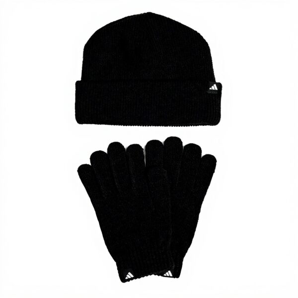 Bonnets adidas Glove Beanie Pack Mixte Gris Blanc