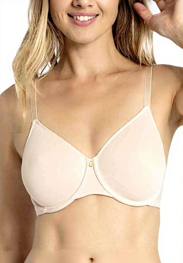Soutien-gorge Triumph minimizer nude beige 100D dentelle