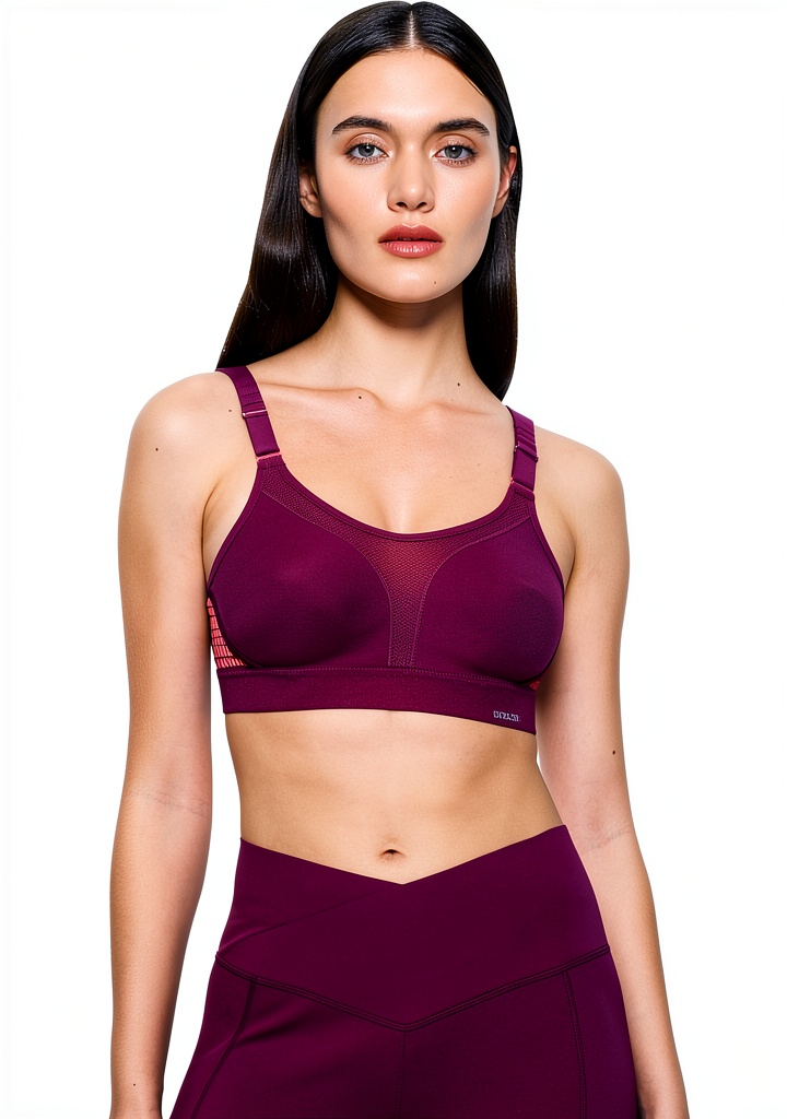 Femme portant le soutien-gorge de sport Triumph lors d'une séance de fitness