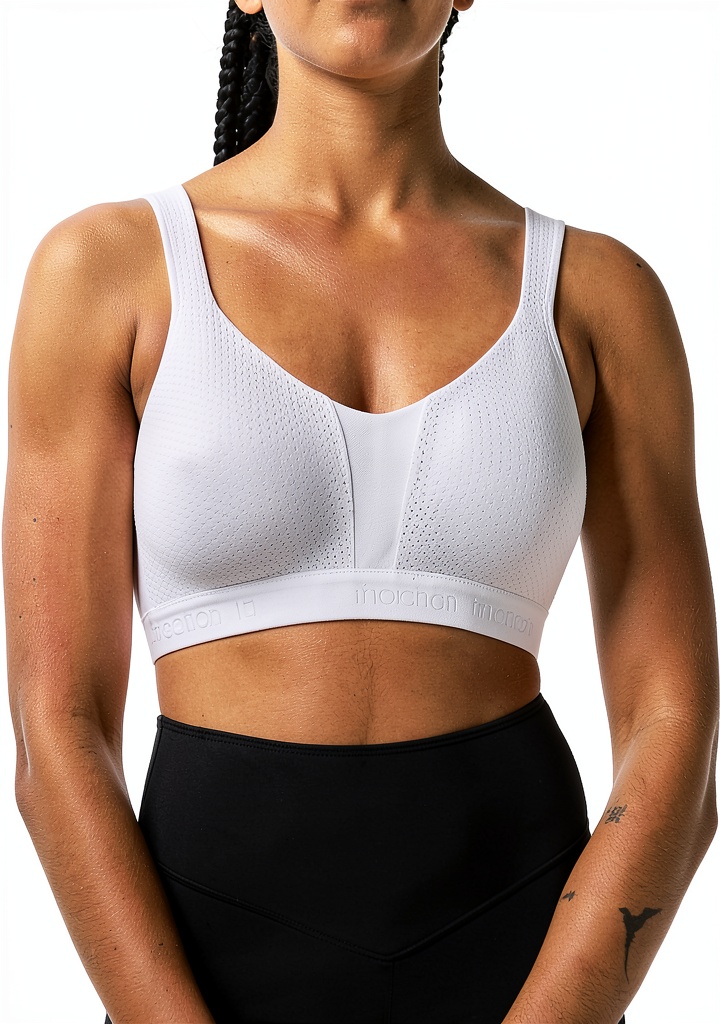 Femme portant le soutien-gorge Triumph TriAction Energy Lite lors d'une séance de yoga