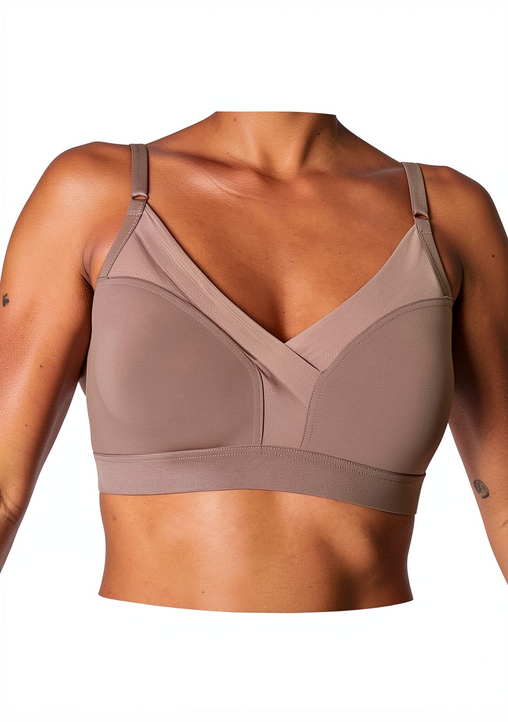 'Soutien-gorge Triumph Shape Smart porté sous un haut moulant'