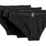 Slip Triumph Femme Noir Crème Confortable et Élégant-0