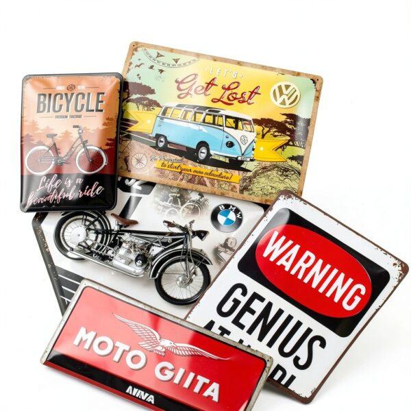 Plaque Triumph For the Thrill tôle Design rétro-3