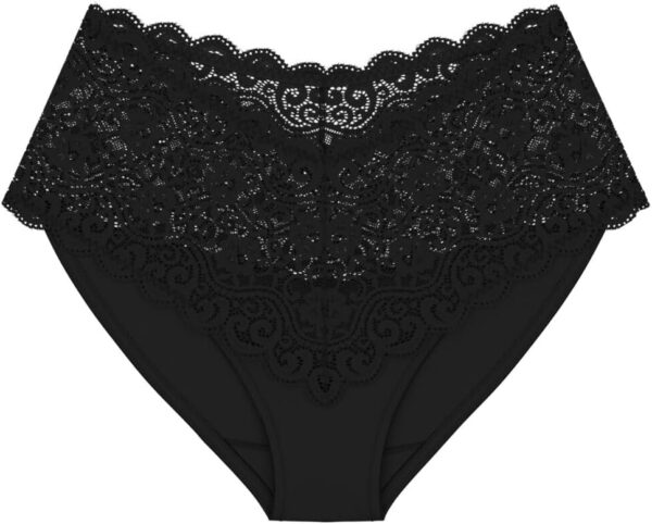 Culotte Triumph maxi microfibre noire femme-4