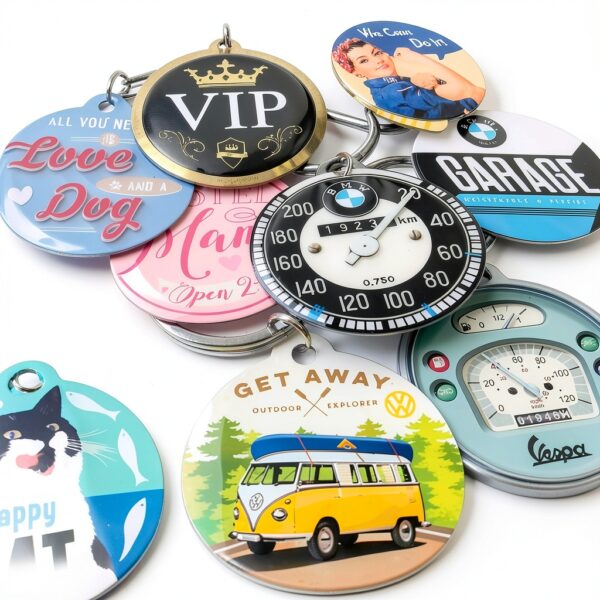 Porte-clé Retro Design Vintage 4 cm Triumph acier-4