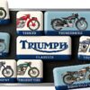 Aimants Nostalgic-Art Frigo 9 pièces Design rétro moto Fer-blanc-0