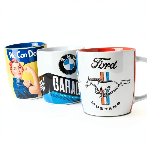Tasse Triumph céramique 330 ml design retro moto Poignee Grande Modele-4