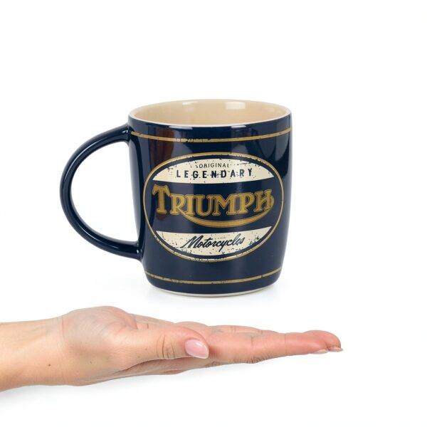Tasse Triumph céramique 330 ml design retro moto Poignee Grande Modele-1