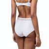 Triumph Culotte Femme Blanc Coton Bio Dentelle Recyclée-3