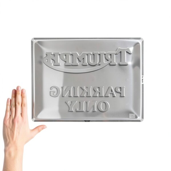 Triumph Plaque Décor Parking Only Métal 30x40 cm Design Vintage-1