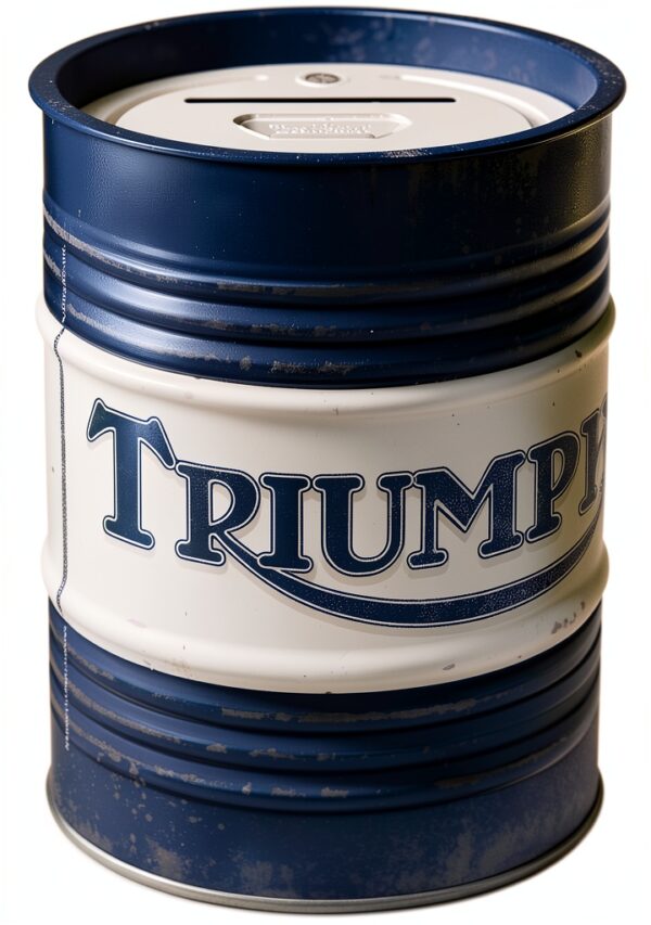 Tirelire Triumph Décorative Métal – Design Rétro, 600 ml, Ø 9,3 cm-0