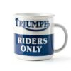 Tasse Triumph en émail rétro 360 ml – design vintage, poignée robuste-2