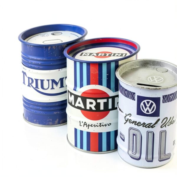 Tirelire Triumph Décorative Métal – Design Rétro, 600 ml, Ø 9,3 cm-4