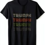 T-shirt Triumph Love Heart vintage homme léger coupe classique en-0