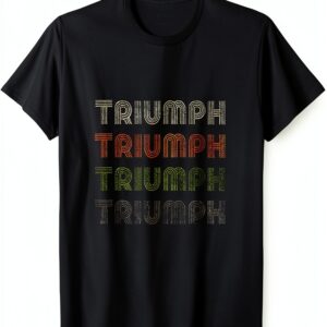 T-shirt Triumph Love Heart vintage homme léger coupe classique en-0