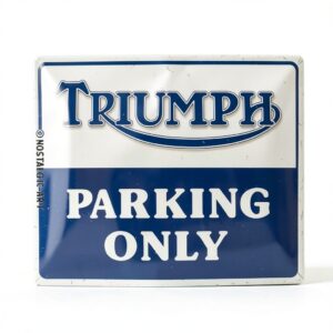 Triumph Plaque Décor Parking Only Métal 30x40 cm Design Vintage-0