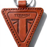 Porte-clés cuir TRIUMPH NICE MKRSBROWN – Design élégant, anneau fendu,-0