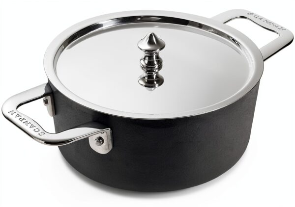 Casserole min fonte SCANPAN 14 cm x 6,7 cm avec couvercle, induction-0