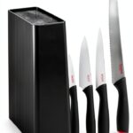 Bloc de couteaux SCANPAN EasyCut 5 pièces noir, acier inoxydable-0