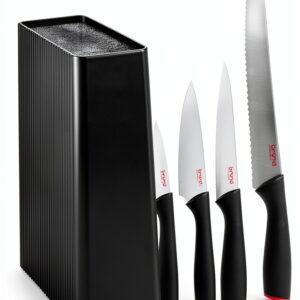 Bloc de couteaux SCANPAN EasyCut 5 pièces noir, acier inoxydable-0