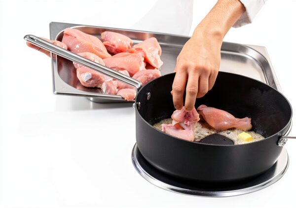 Grande braisière TechnIQ Sauteuse 30 cm fonte d’aluminium Stratanium+-4