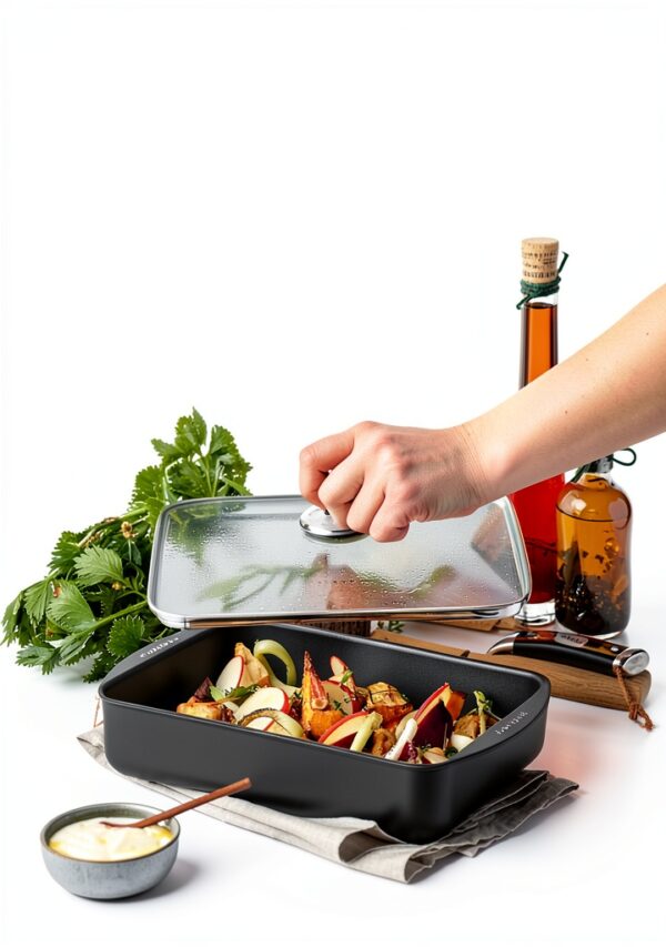 Couvercle en verre Scanpan Classic 29x21 cm pour cocotte-1