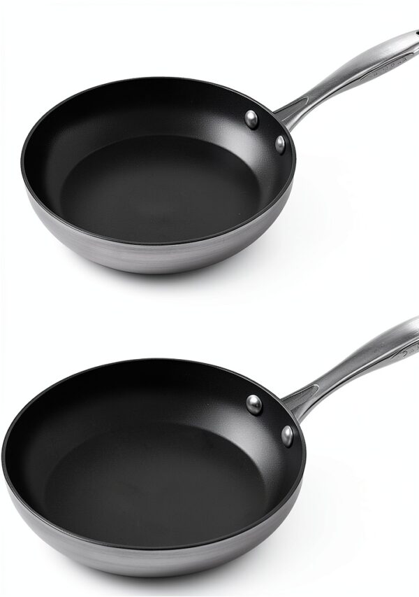 Scanpan CTX Poêle à frire 20,3 cm et 10,2 cm - Antiadhésif, Compatible-0
