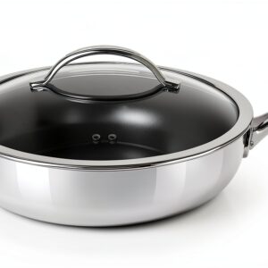 Poêle à Sauteuse Scanpan HaptIQ 28 cm noir avec couvercle-0
