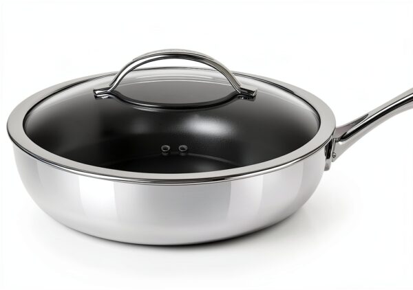 Poêle à Sauteuse Scanpan HaptIQ 28 cm noir avec couvercle-0