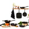 Scanpan IQ Grill antiadhésif 18,3 cm noir mat pour viande et grillades-3