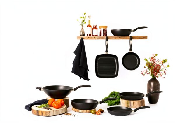 Scanpan IQ Grill antiadhésif 18,3 cm noir mat pour viande et grillades-3