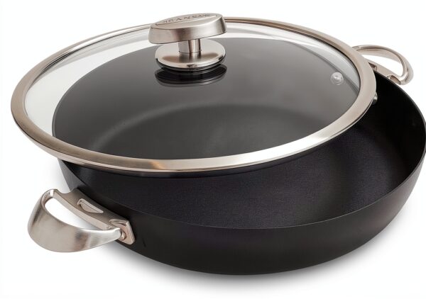 Poêle de chef Scanpan Pro S+ 4,25 L antiadhésif Stratanium+ couvercle-0