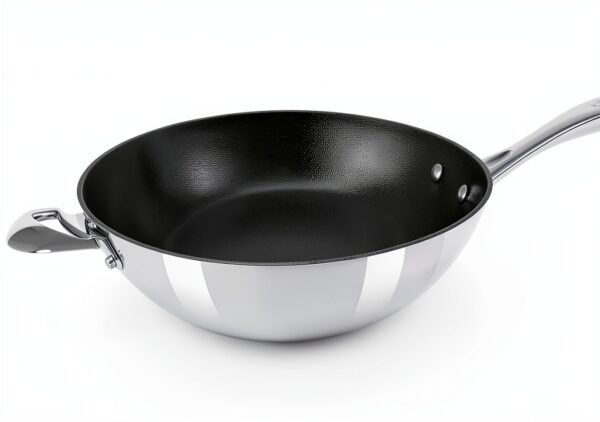 SCANPAN HaptIQ Wok en acier inoxydable et aluminium 31,8 cm-3
