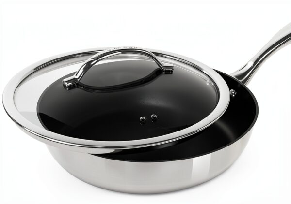 Poêle à Sauteuse Scanpan HaptIQ 28 cm noir avec couvercle-3