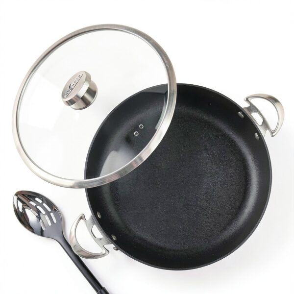 Scanpan CS+ Poêle de chef avec couvercle, 5,5 l, argent-1