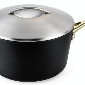 Casserole Scanpan 1,5 L Antiadhésive, Noir/Argenté, Professionnelle-0