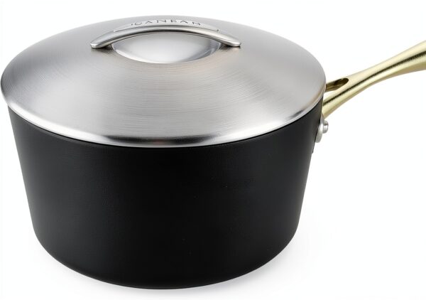Casserole Scanpan 1,5 L Antiadhésive, Noir/Argenté, Professionnelle-0
