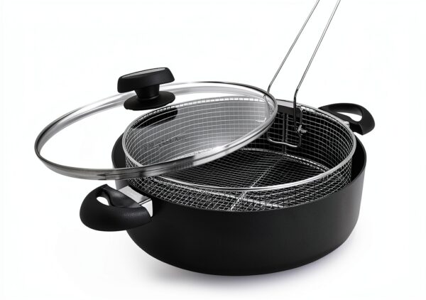 Poêle à braiser Scanpan ES5 avec panier amovible antiadhésif-0