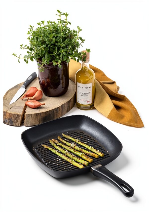 Scanpan Grill Antiadhésif 28 cm Noir Mat, Poêle Gril Classic pour-6
