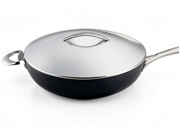 SCANPAN Professionnel 60103200 Sauteuse avec Couvercle, 32 cm-0