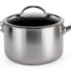 Scanpan HaptIQ Casserole antiadhésive pour plaque à induction Extérieur en acier inoxydable poli miroir 20,3 cm-0